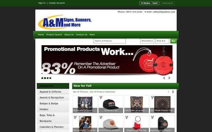 Screenshot of am-signs.com