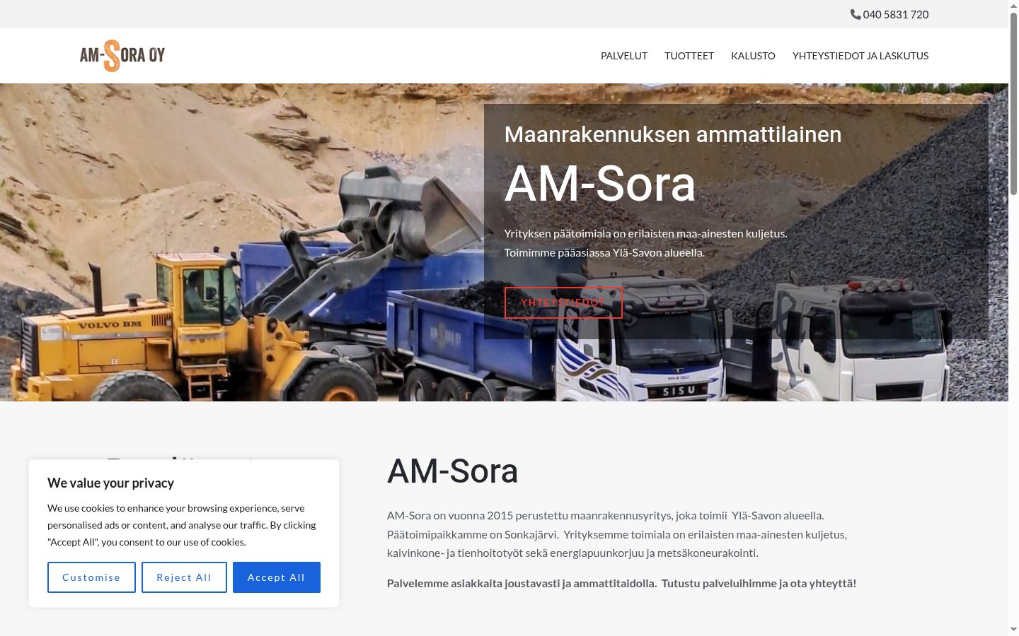 Sutikimo reklamjuostės, rodytos prieš bet kokią sąveiką, ekrano kopija