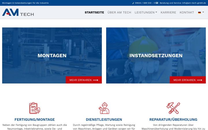 Screenshot of am-tech-gmbh.de