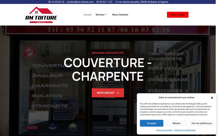 Screenshot ta' am-toiture-33.fr