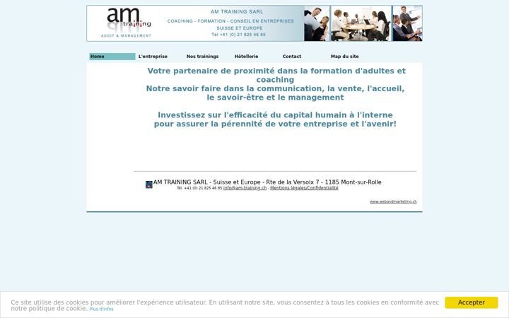Screenshot ta' am-training.ch