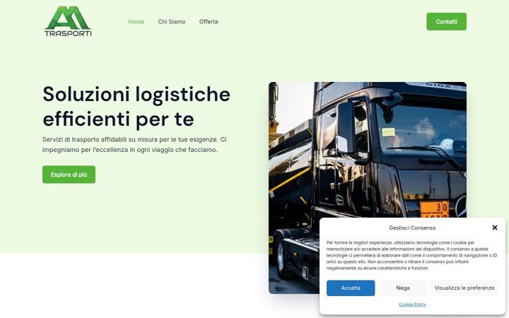 Screenshot of am-trasporti.com