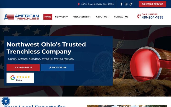 Screenshot of am-trenchless.com