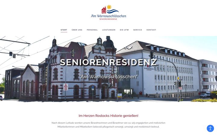 Screenshot ta' am-warnowschloesschen.de