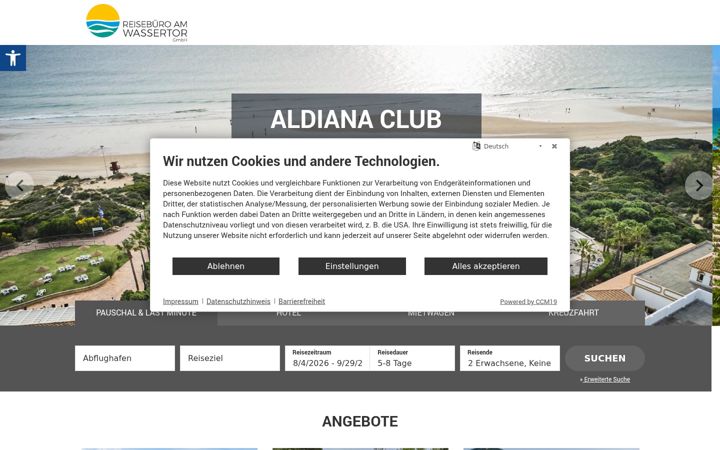 Screenshot of am-wassertor.de