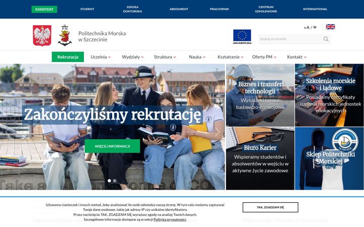 Screenshot of am.szczecin.pl
