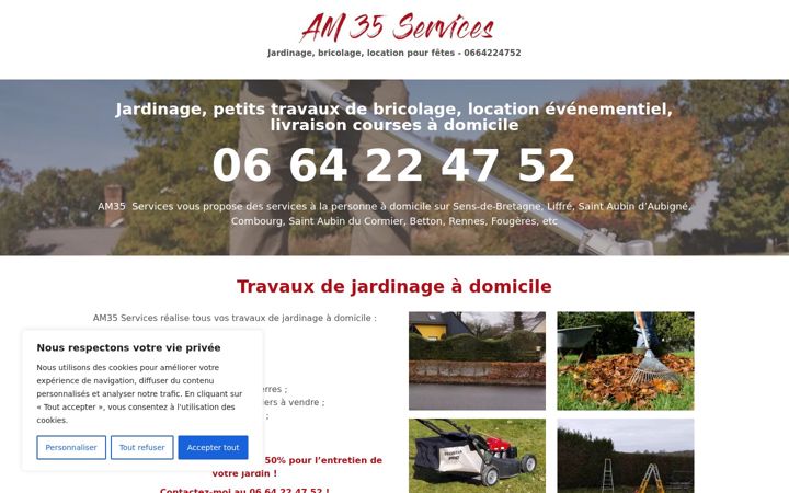 Screenshot of am35services.fr