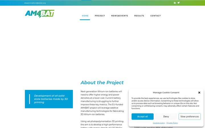 Screenshot of am4batproject.eu