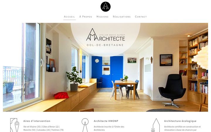 Screenshot of ama-architecte.fr
