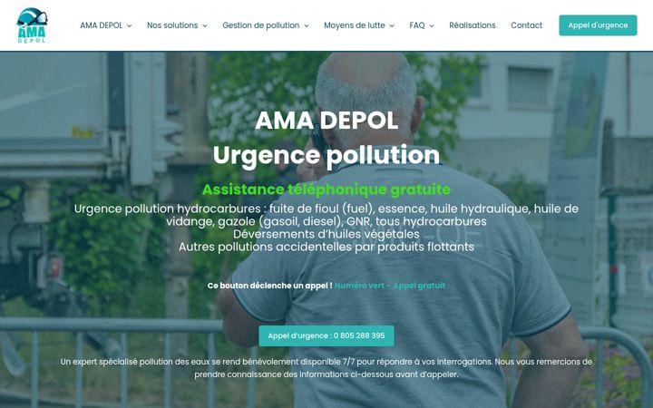 Screenshot of ama-depol.fr