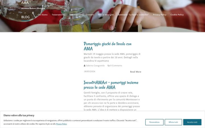 Screenshot of ama-montessori.it