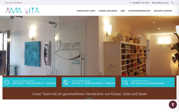 Screenshot of ama-vita.de