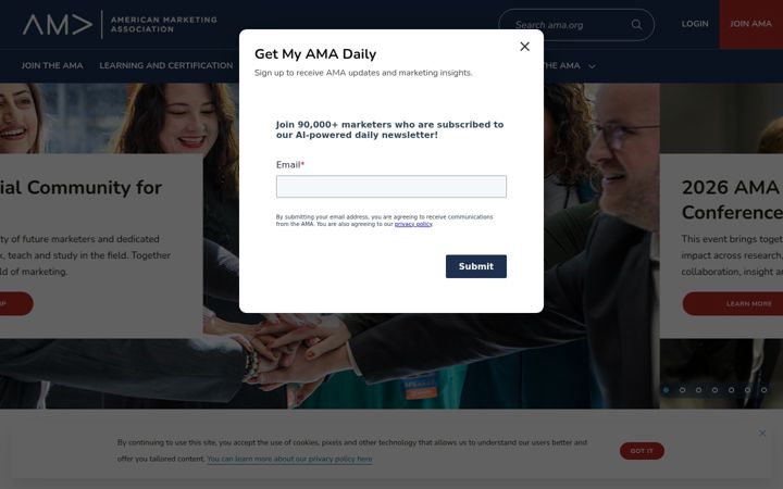 Zrzut ekranu ama.org