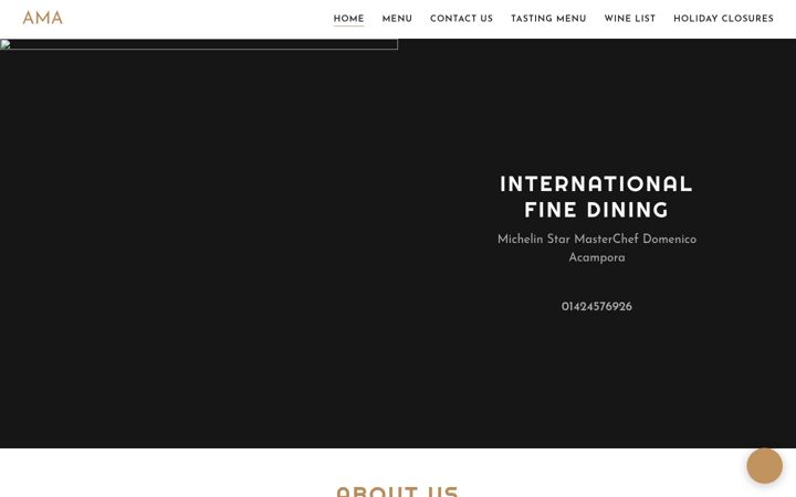 Screenshot of ama.restaurant