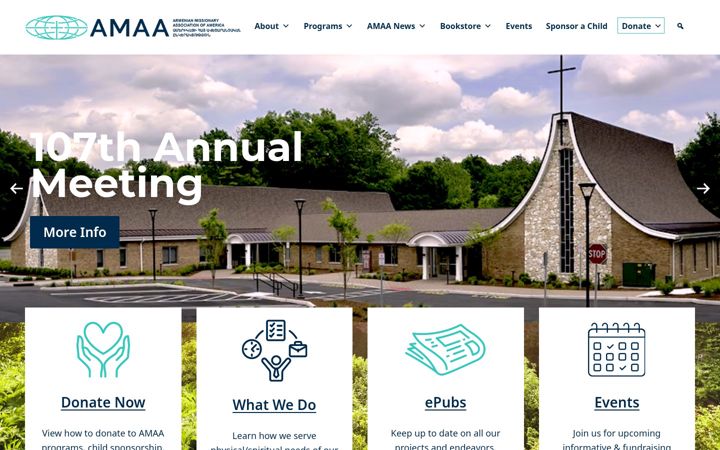 Screenshot of amaa.org