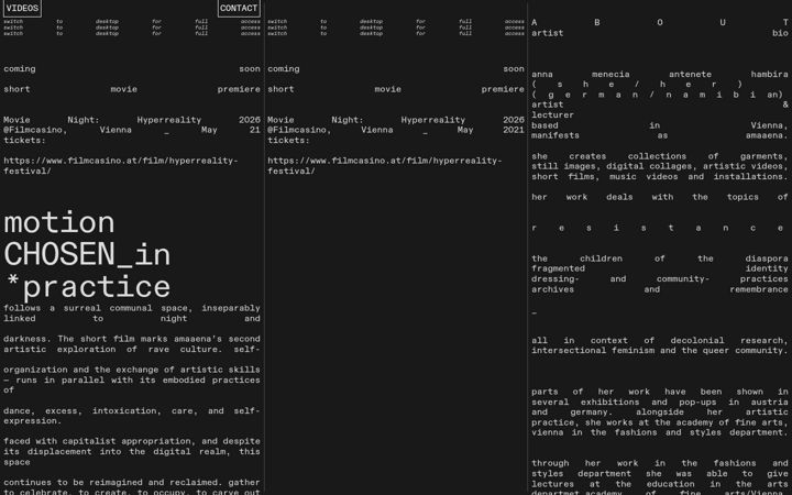 Screenshot of amaaena.com