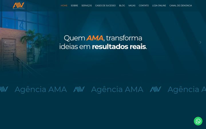 Screenshot of amaagencia.com.br