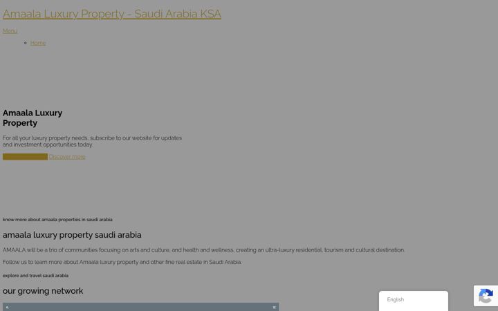 Screenshot of amaalaluxuryproperty.com