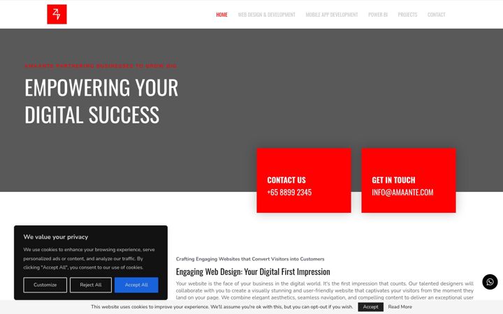 Screenshot of amaante.com