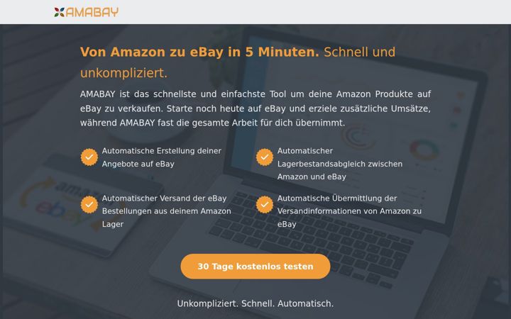Screenshot of amabay.de