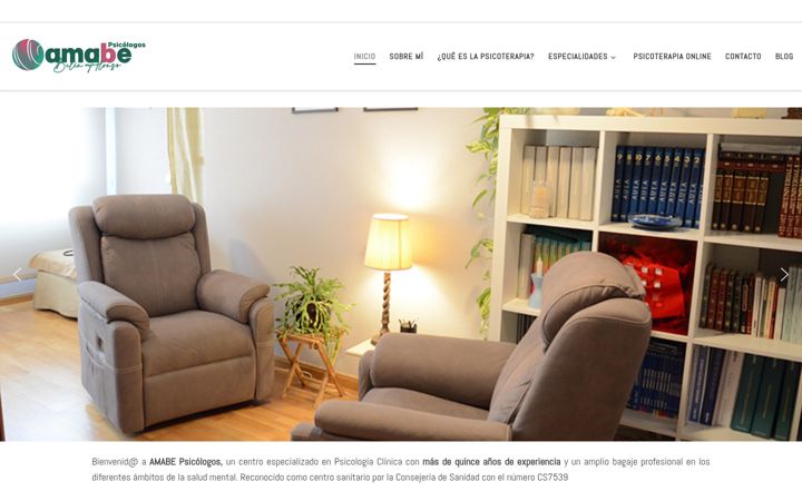 Screenshot of amabepsicologos.es