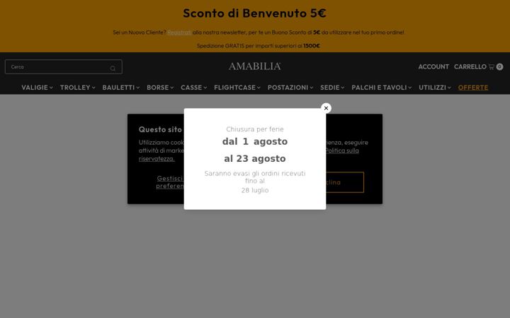 Screenshot of amabiliastore.it
