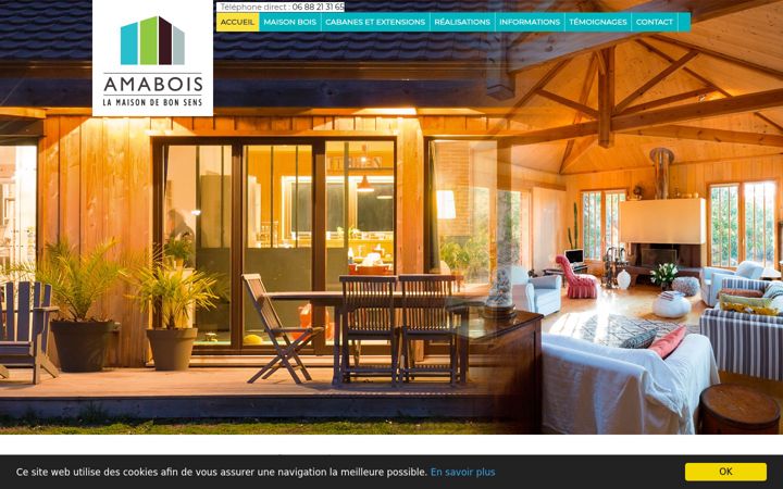 Screenshot of amabois.fr