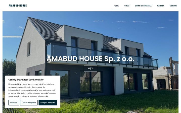 Ekraanipilt saidist amabudhouse.pl