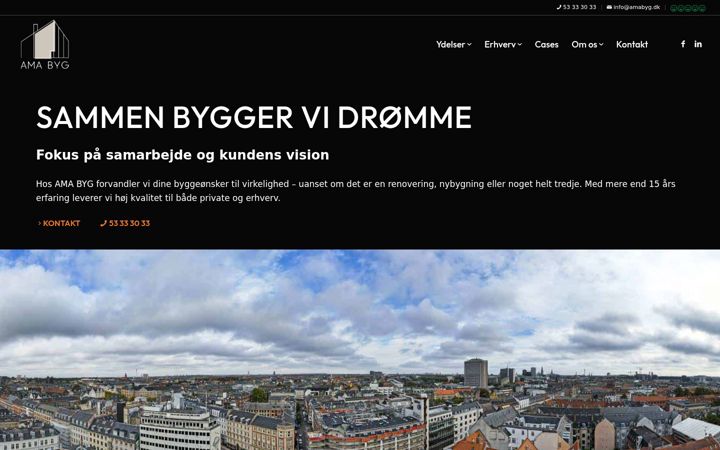 Ekraanipilt saidist amabyg.dk