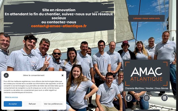 Screenshot of amac-atlantique.fr