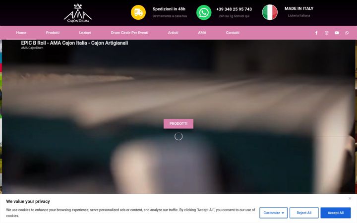 Screenshot von amacajon.com