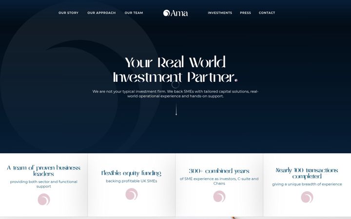 Screenshot of amacapital.co.uk