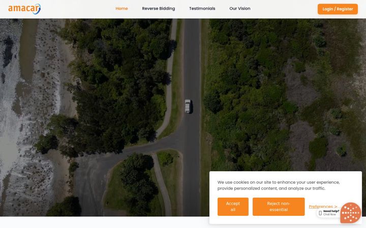 Screenshot of amacar.ai