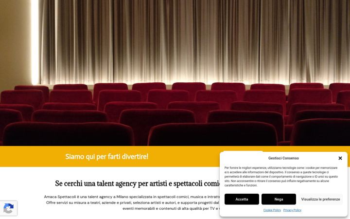 Screenshot of amacaspettacoli.eu