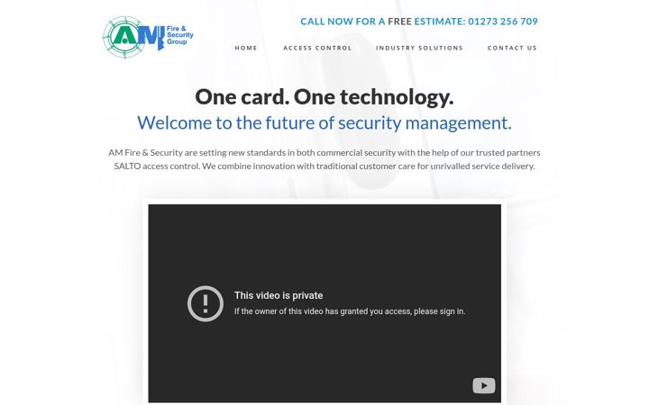 Screenshot of amaccesscontrol.co.uk