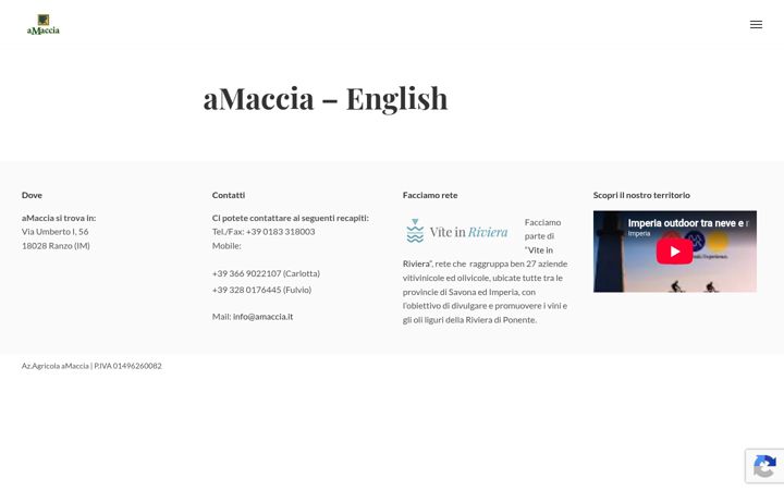 Screenshot ta' amaccia.it