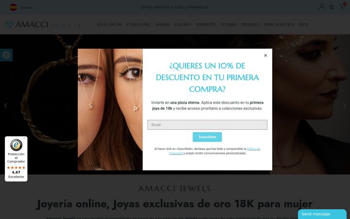 Screenshot ta' amaccijewels.com