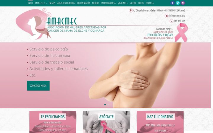 Screenshot of amacmec.org