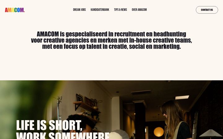 Screenshot of amacom.nl