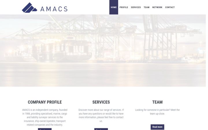 Screenshot of amacs.be