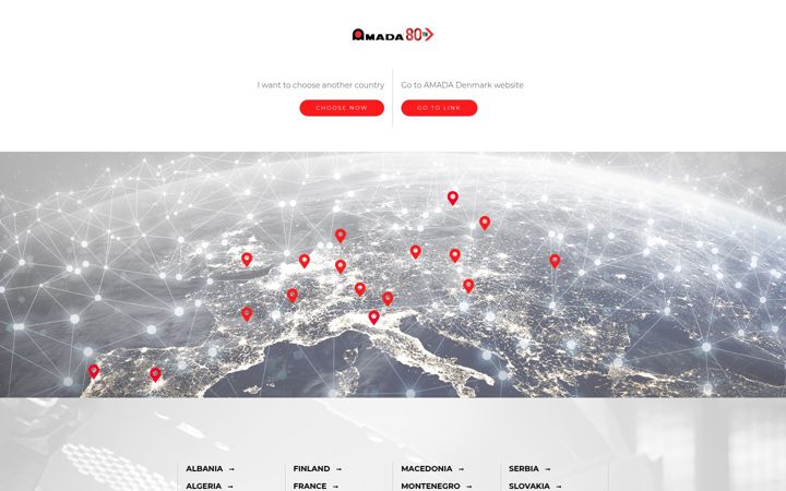 Screenshot of amada.eu