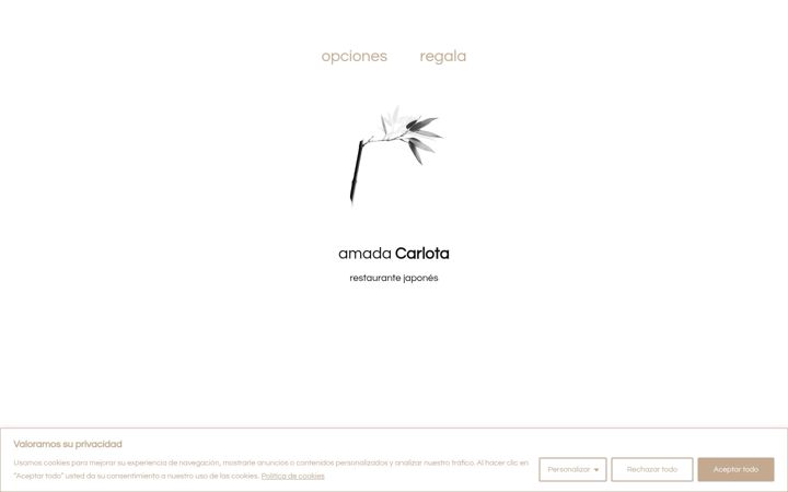 Screenshot of amadacarlota.es
