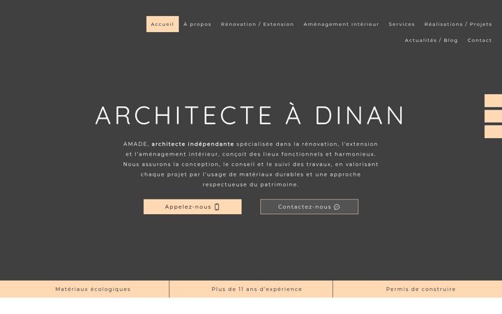 Screenshot of amade-architecte.fr