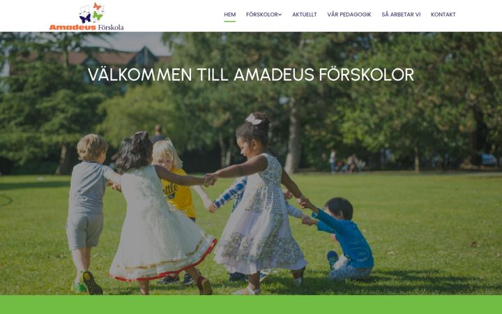 Ekrānuzņēmums no amadeus-forskola.se