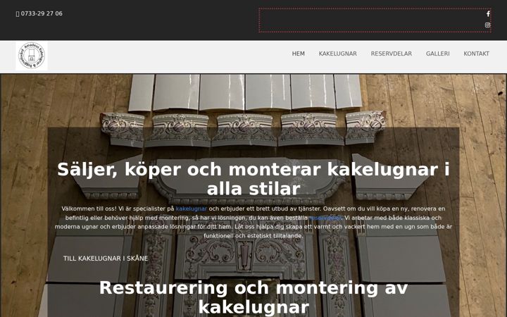 Ekraanipilt saidist amadeuskb.se
