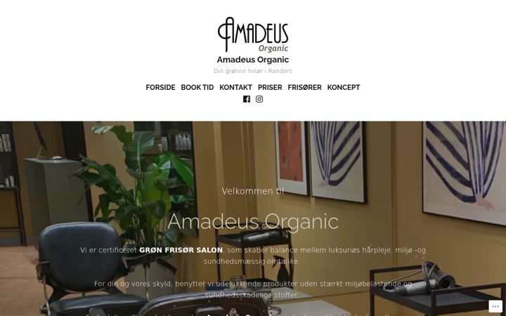 Screenshot of amadeusorganic.dk