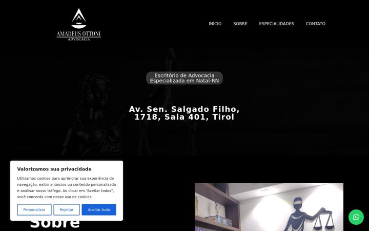Screenshot of amadeusottoniadv.com.br