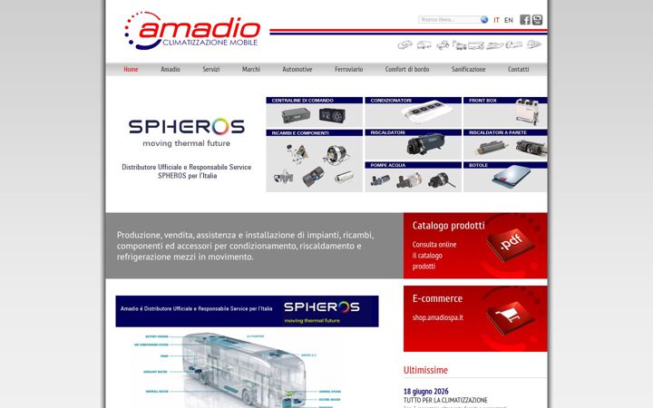 Screenshot of amadiospa.it