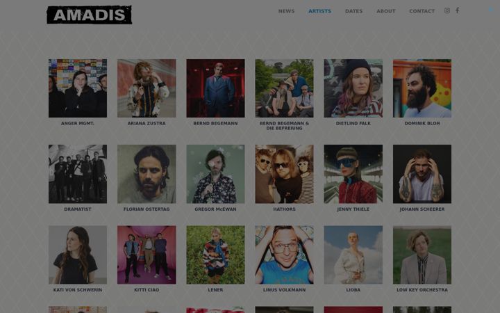 Screenshot of amadis.net