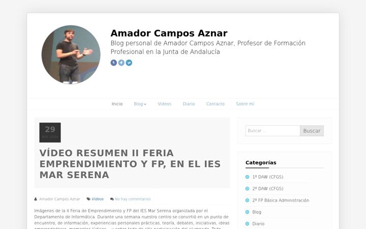 Screenshot of amadorcampos.org